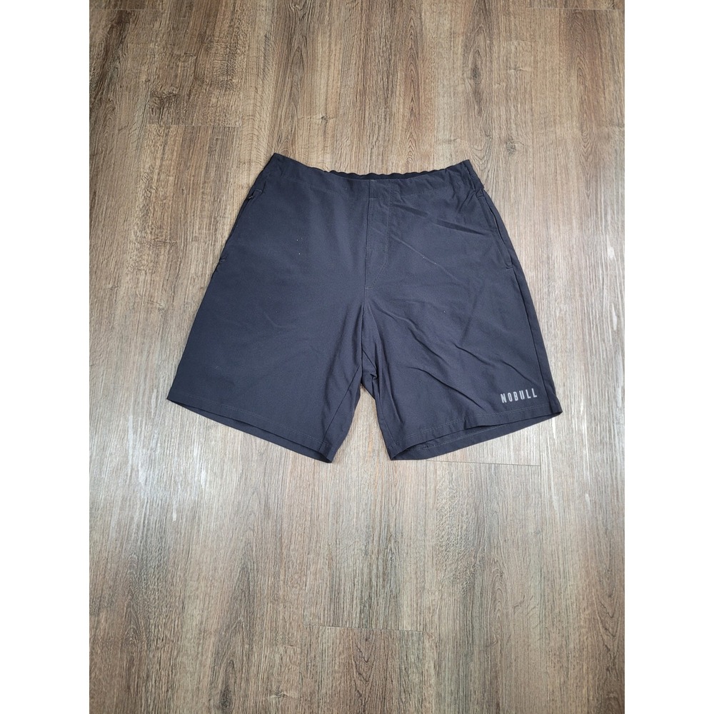 NOBULL Training Men's Shorts L Black Performance Gym Running CrossFit Stretch